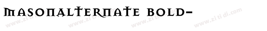 MasonAlternate Bold字体转换